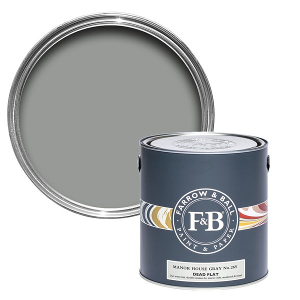 Farbdose Farrow and Ball Manor House Grau No 265 Dead Flat