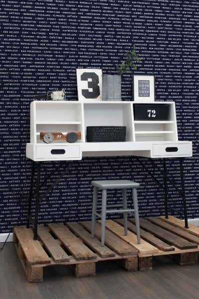 ESTAhome Tapete Hafenstädte Marineblau - 53 cm x 10.05 m - 136450
