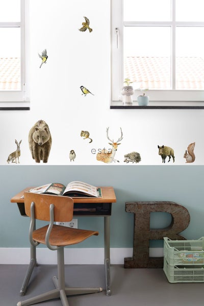ESTAhome Wandtattoo Waldtiere Braun - 47.5 x 66 cm - 156102