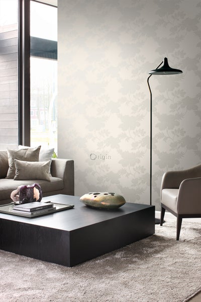 Origin Wallcoverings Tapete Blumen Beige - 53 cm x 10.05 m - 345922