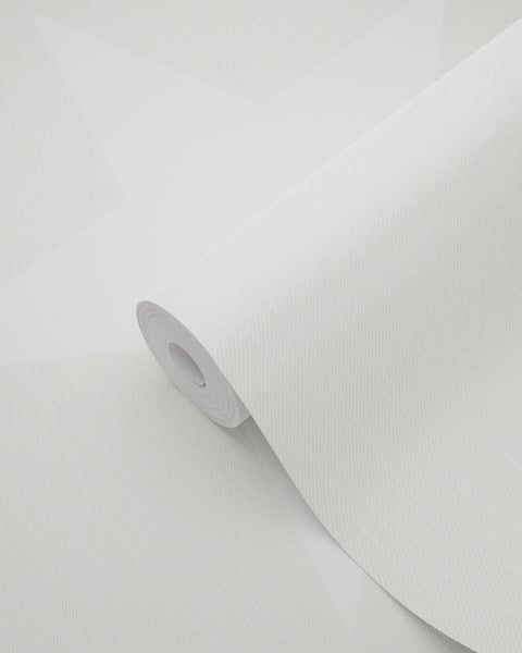 ESTAhome Tapete Sterne auf Jeansstoff Beige - 53 cm x 10.05 m - 138977