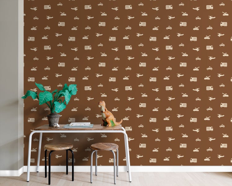 Runder Hocker mit Polstersitz und Holzbeinen