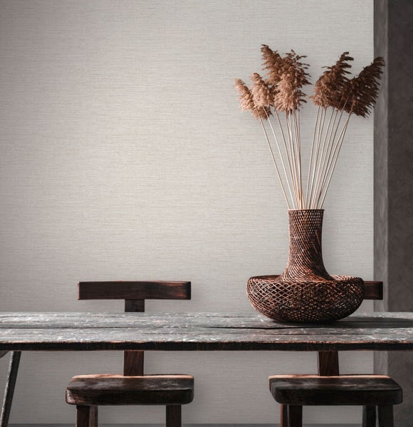 Tapete mit feiner Textilstruktur für Wandgestaltung