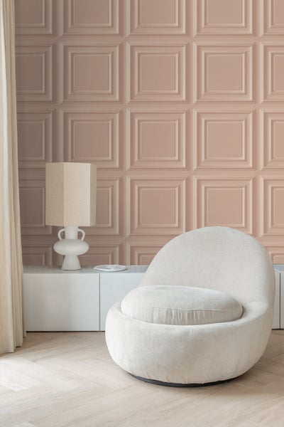 Origin Wallcoverings Tapete Holzwandverkleidung Altrosa - 53 cm x 10.05 m - 347829