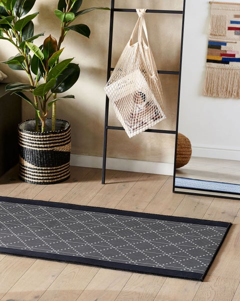 Teppich CHARVAD Marineblau 60 x 200 cm
