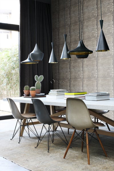 Origin Wallcoverings Tapete große verwitterte rostige Metallplatten Industriegrau - 53 cm x 10.05 m - 337229