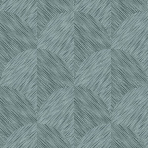 Origin Wallcoverings Tapete 3D Muster Graublau - 53 cm x 10.05 m - 347938