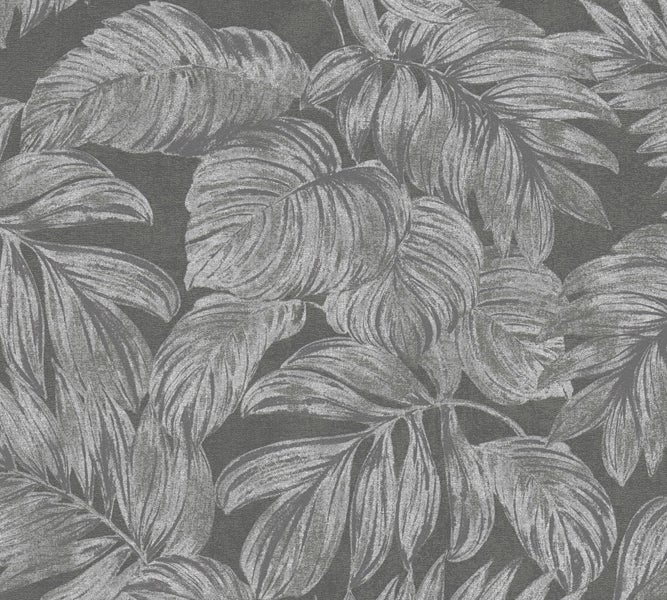 Dekorative Tapete mit Blattmuster für ein stilvolles Raumambiente