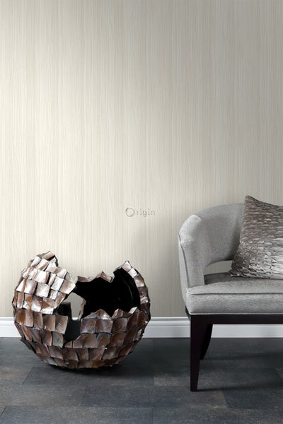 Origin Wallcoverings Tapete Streifenmuster Crême-Weiß - 53 cm x 10.05 m - 347303