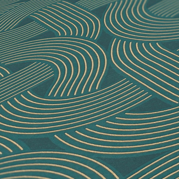 Tapetenrolle mit gewebtem Linienmuster