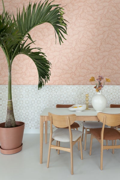 ESTAhome Tapete Mohnblumen Terrakottarosa - 53 cm x 10.05 m - 139706
