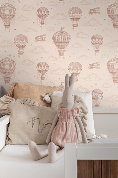 ESTAhome Tapete Luftballons Terrakottarosa - 50 x 900 cm - 139717