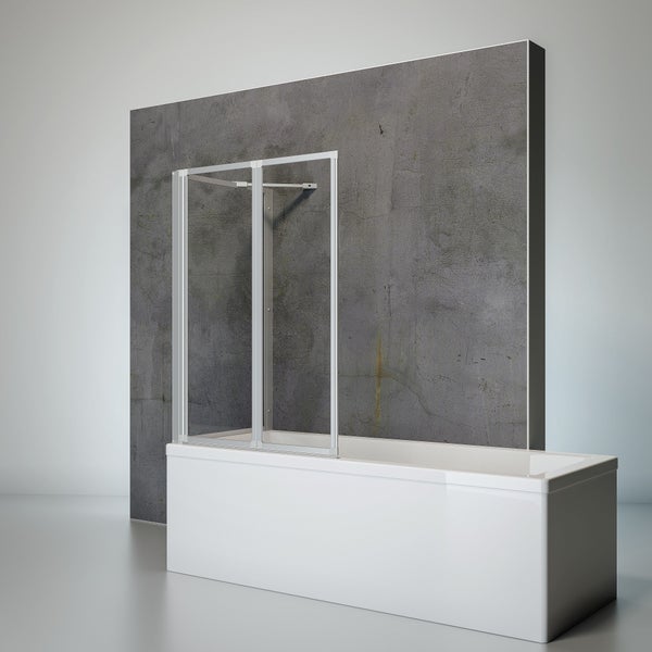 Badewanne mit Badewannenaufsatz