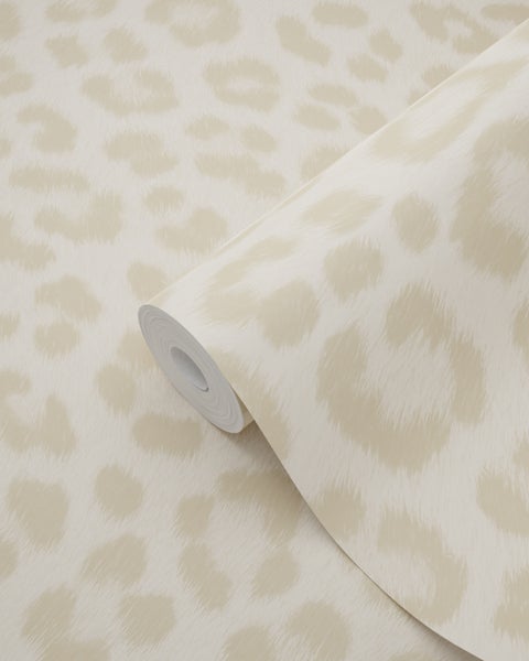 ESTAhome Tapete Leopardenmuster Beige - 53 cm x 10.05 m - 139965