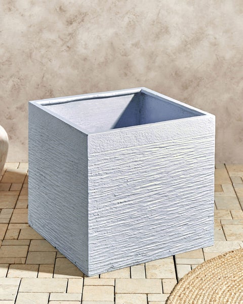 Blumenkübel PAROS 50 cm Weiß