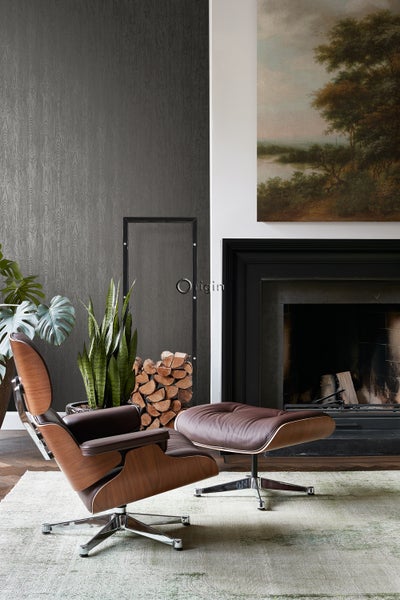 Origin Wallcoverings Tapete Holz-Optik Dunkelgrau - 53 cm x 10.05 m - 347559