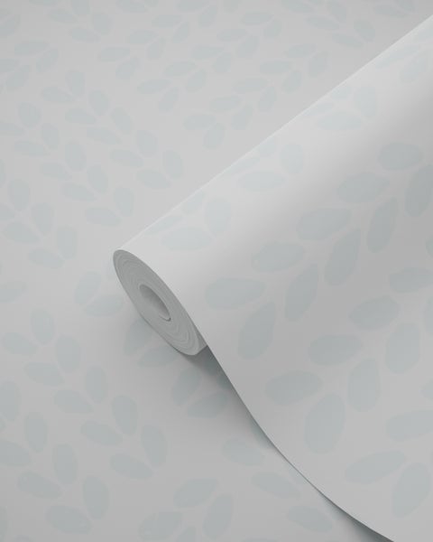Origin Wallcoverings Tapete Blätter Weiß und Mintgrün - 53 cm x 10.05 m - 347499