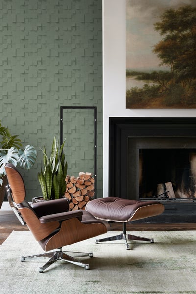 Origin Wallcoverings Tapete 3D-Würfel Graugrün - 50 x 900 cm - 347898
