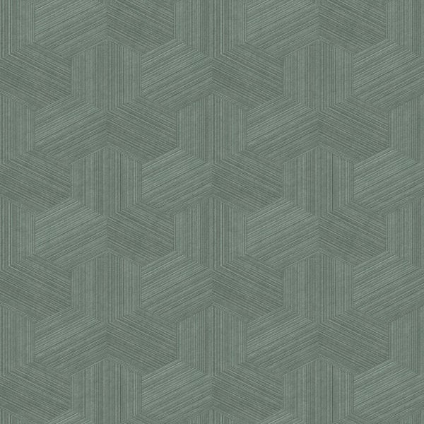 Origin Wallcoverings Tapete 3D-Muster Graugrün - 50 x 900 cm - 347996