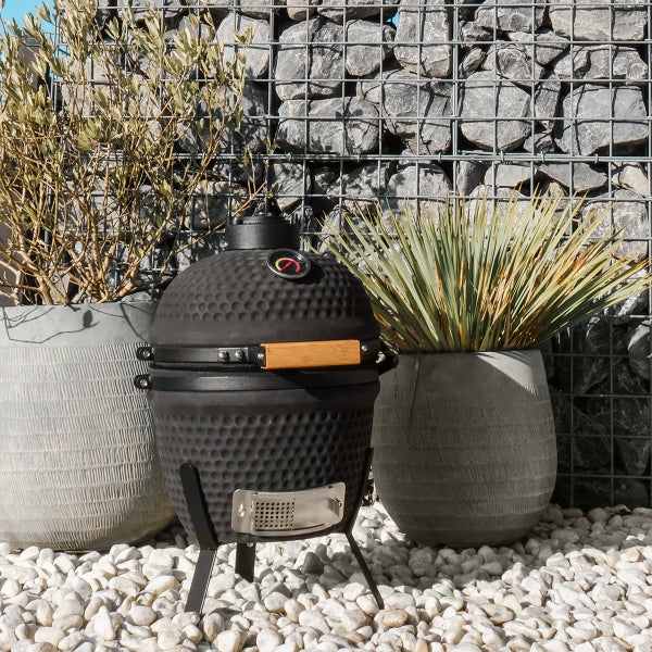 PATTON Keramikgrill Kamado Classic Mini - Mattschwarz