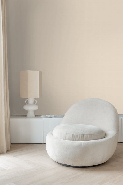 ESTAhome Tapete Leinen-Optik Sandbeige - 53 cm x 10.05 m - 139545