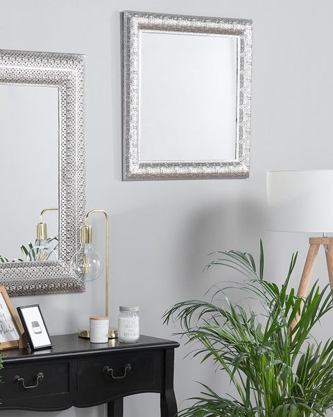 Wandspiegel CAVAN 65 cm 65 cm Metall Silber