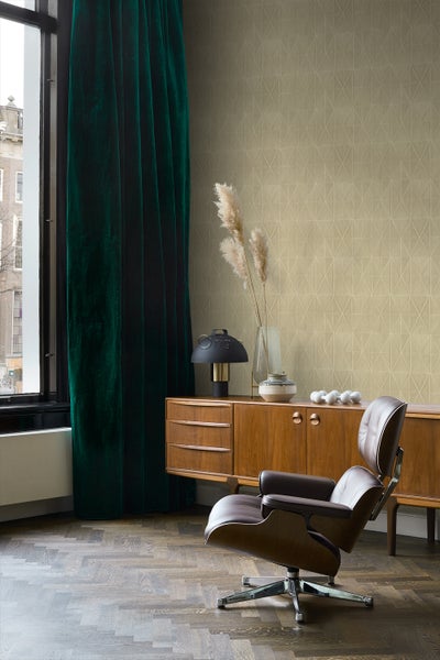 Origin Wallcoverings Tapete Origami-Muster Beige - 53 cm x 10.05 m - 347857