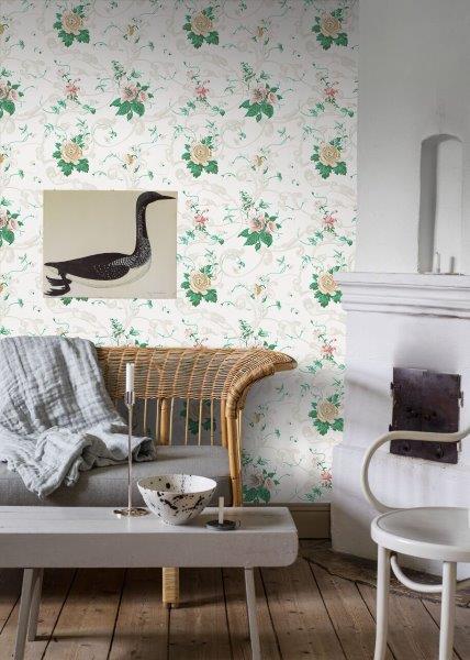 Borastapeter Tapete Blumen Multicolor - 53 cm x 10.05 m - 660049