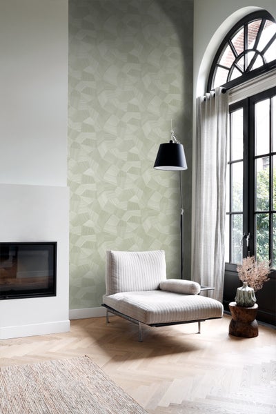 Origin Wallcoverings Tapete 3D-Muster Hell Graugrün - 0.53 x 10.05 m - 347984