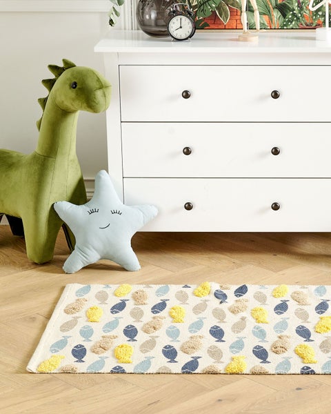 Kinderteppich IPUH Bunt 80 x 150 cm Baumwolle