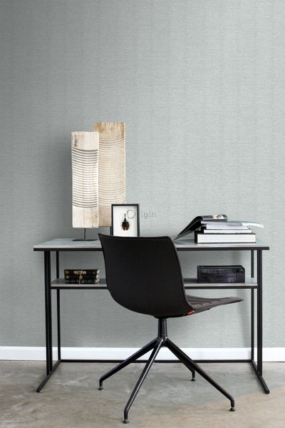 Origin Wallcoverings Tapete Leinen-Optik Helltaupe - 53 cm x 10.05 m - 347376