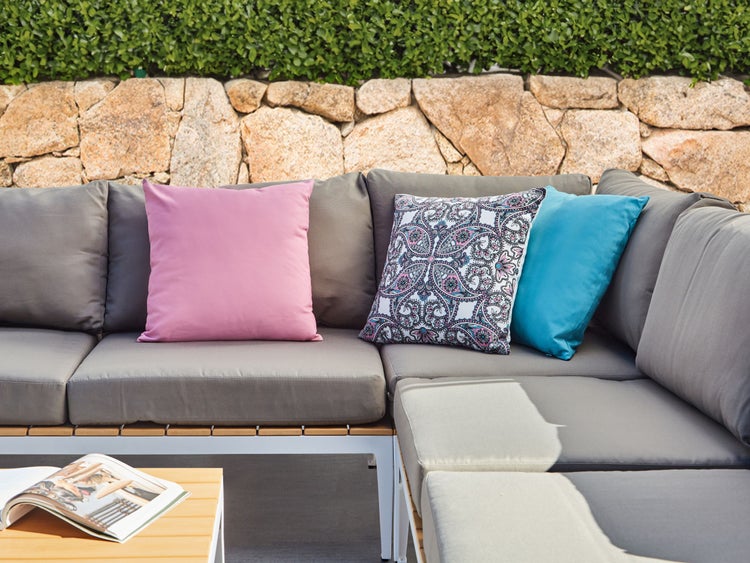 Gartenkissen 3er Set TIDE Ohne Muster Orientalisches Muster 45 x 45 cm Bunt