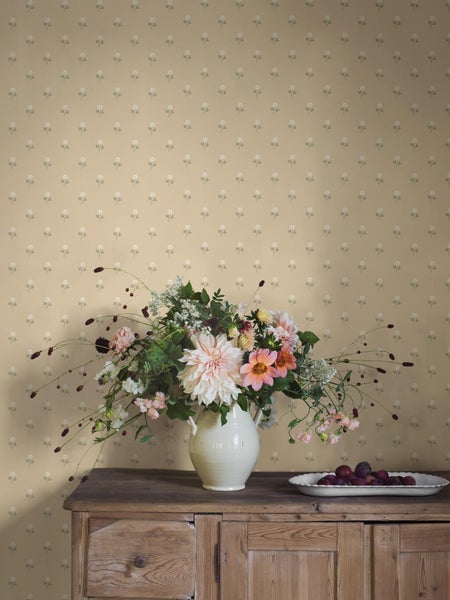 Borastapeter Tapete Blumen Gelb - 53 cm x 10.05 m - 662691