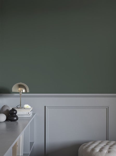 Duro Wallpaper Tapete Uni Moosgrün - 53 cm x 10.05 m - 662226
