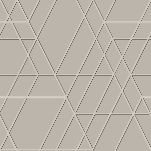 ESTAhome Tapete 3D-Muster Taupe - 50 x 900 cm - 139600