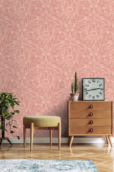 ESTAhome Tapete Ornamente Rosa - 50 x 900 cm - 131619