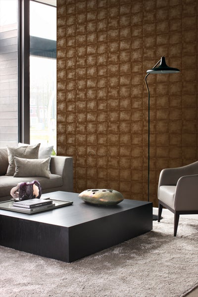 Origin Wallcoverings Tapete Uni Kupferbraun - 53 cm x 10.05 m - 326312
