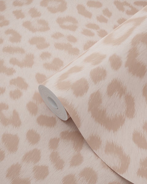 ESTAhome Tapete Leopardenmuster Puderrosa - 53 cm x 10.05 m - 139964