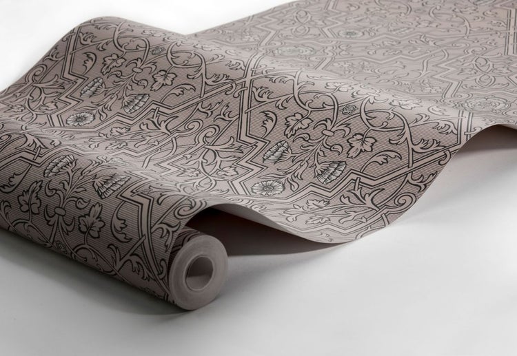 Borastapeter Tapete Blumenmuster Dunkelbraun - 53 cm x 10.05 m - 660040