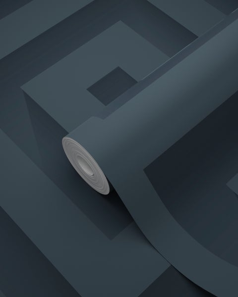Origin Wallcoverings Tapete 3D-Quadrate Dunkelblau - 50 x 900 cm - 347975