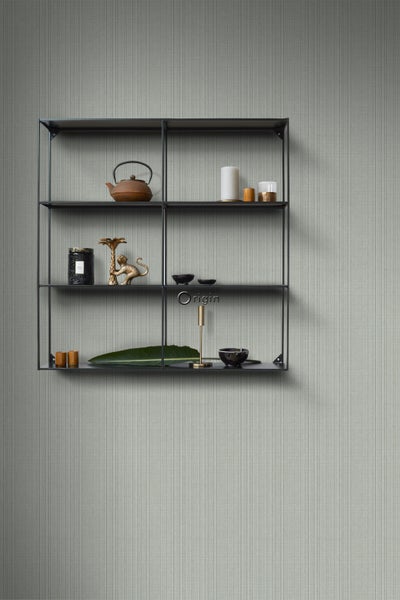 Origin Wallcoverings Tapete Gewebeoptik Grau - 53 cm x 10.05 m - 347629