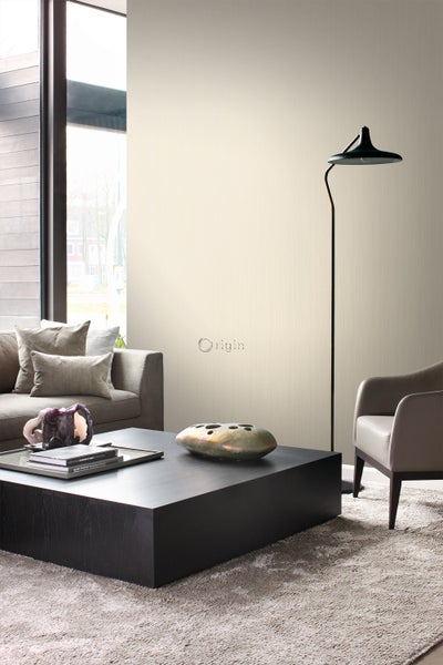 Origin Wallcoverings Tapete feine Streifen Altweiß - 53 cm x 10.05 m - 345402