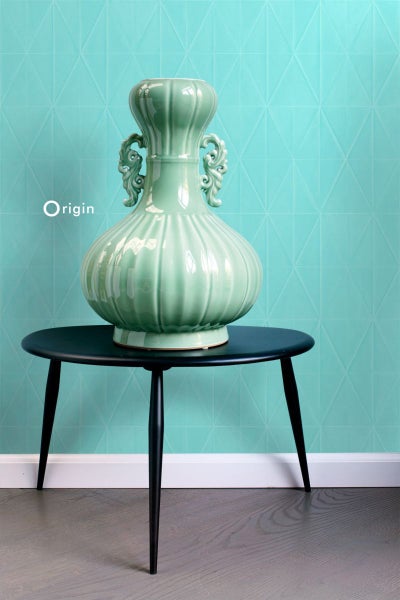 Origin Wallcoverings Tapete grafische Form Türkis - 53 cm x 10.05 m - 347234