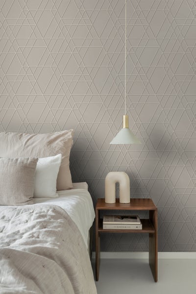 ESTAhome Tapete 3D-Muster Taupe - 50 x 900 cm - 139600