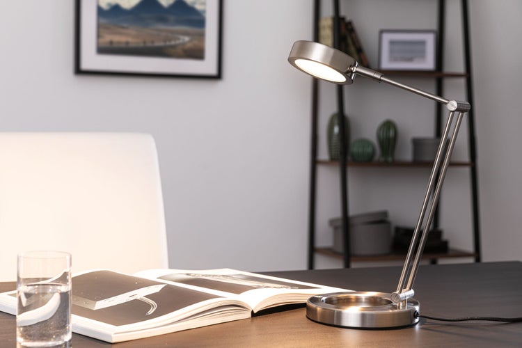 LED Schreibtischleuchte Zed 3000K 359lm 5W Eisen gebürstet