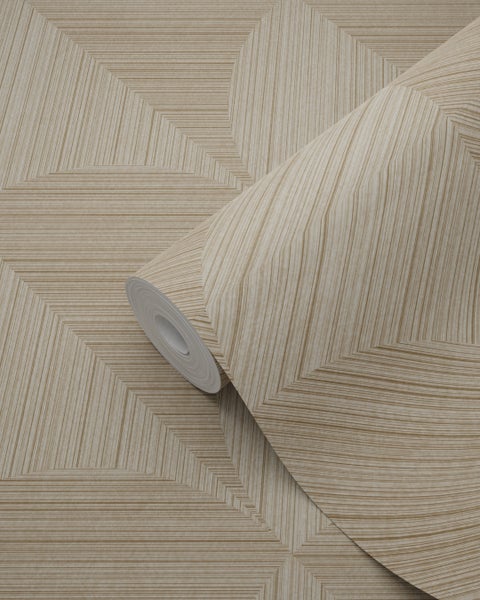 Origin Wallcoverings Tapete 3D Muster Beige - 53 cm x 10.05 m - 347936