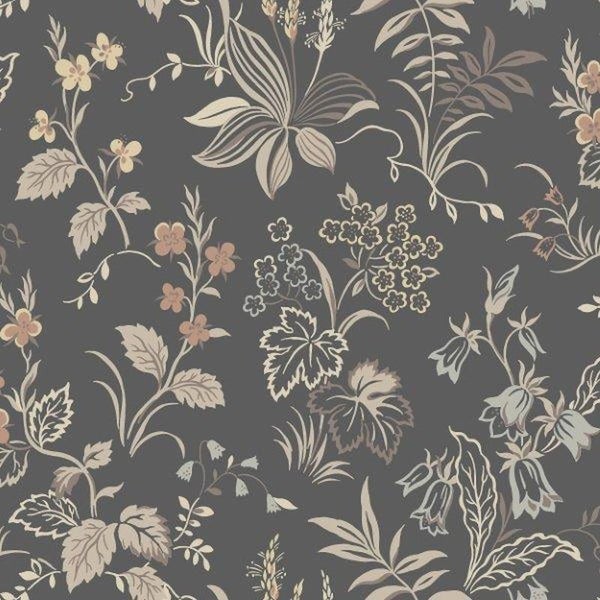 Borastapeter Tapete Blumen Braun - 53 cm x 10.05 m - 660916