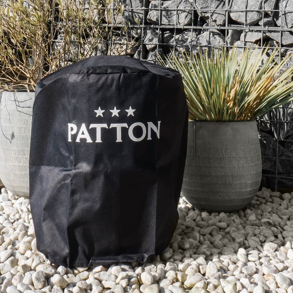 PATTON Grillabdeckung - 40x35x55cm Grillschutzhülle für Kamado 13 - Oxford-Stoff - Schwarz