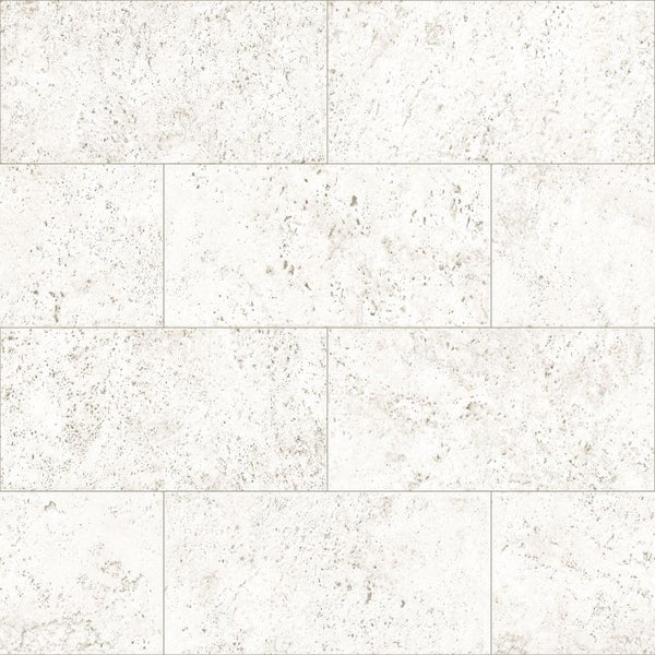Origin Wallcoverings Tapete Stein-Optik Crême-Weiß - 53 cm x 10.05 m - 347580
