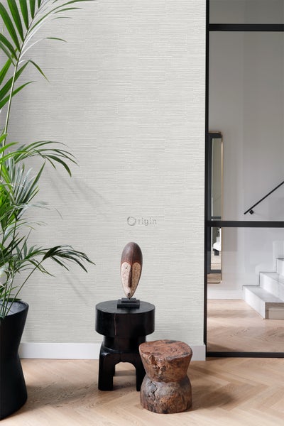 Origin Wallcoverings Tapete Steinoptik Hellgrau - 53 cm x 10.05 m - 347576